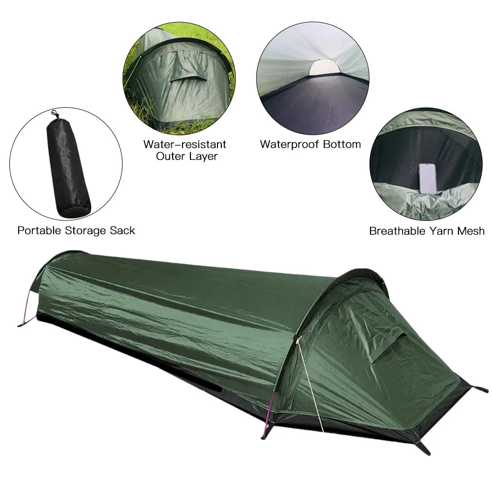 Backpacking Tent Outdoor Hiking Camping Sleeping Bag Tent Waterproof