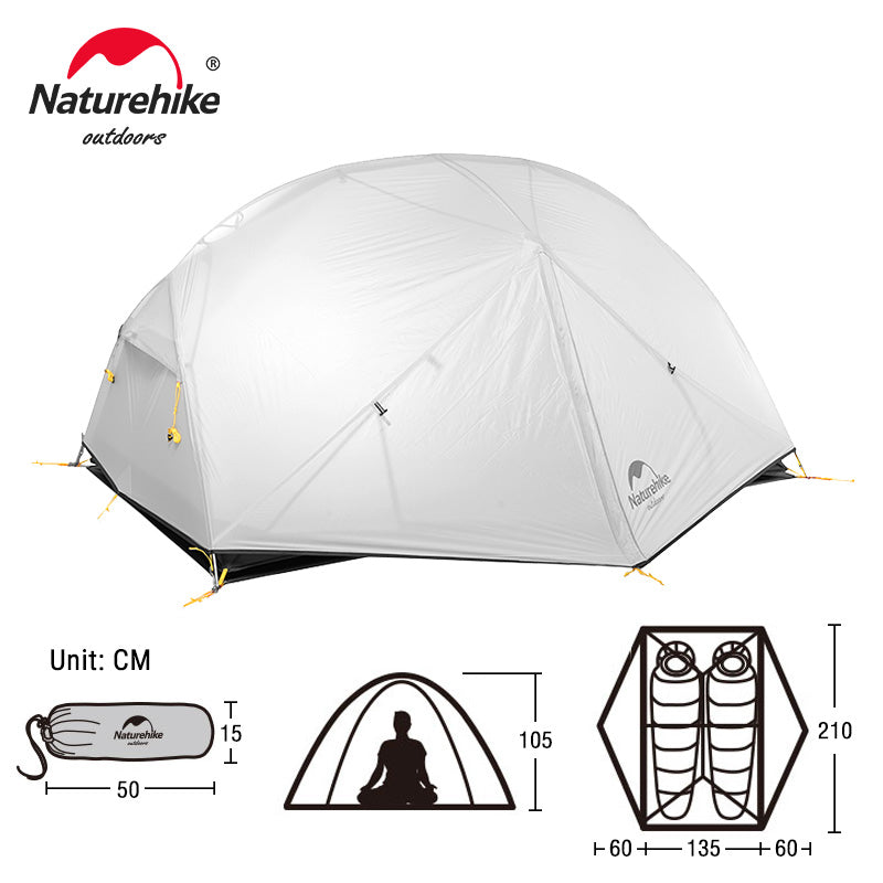 Naturehike Mongar Tent 2 Person Ultralight Travel Tent Double Layer
