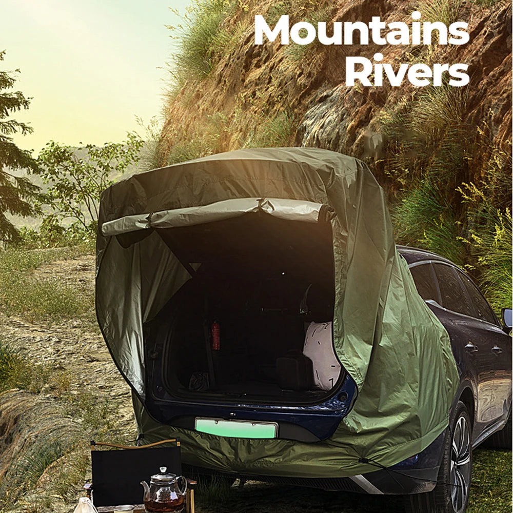 Outdoor Car Rear Tent Camping Picnic Car Rear Tent with Canopy Car