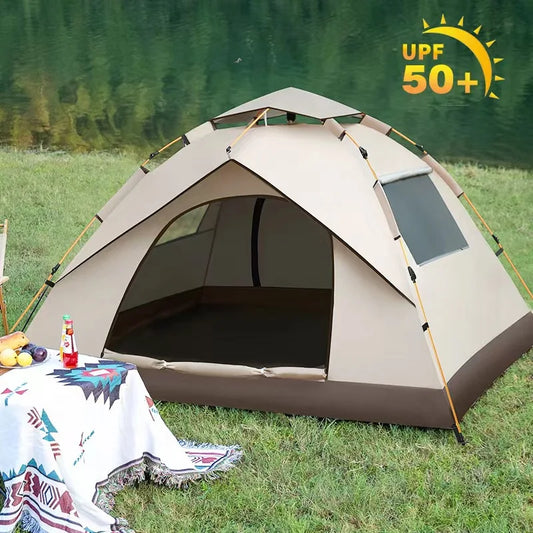 3-4 Person Outdoor Folding Tent Quick Automati Opening Self-driving
