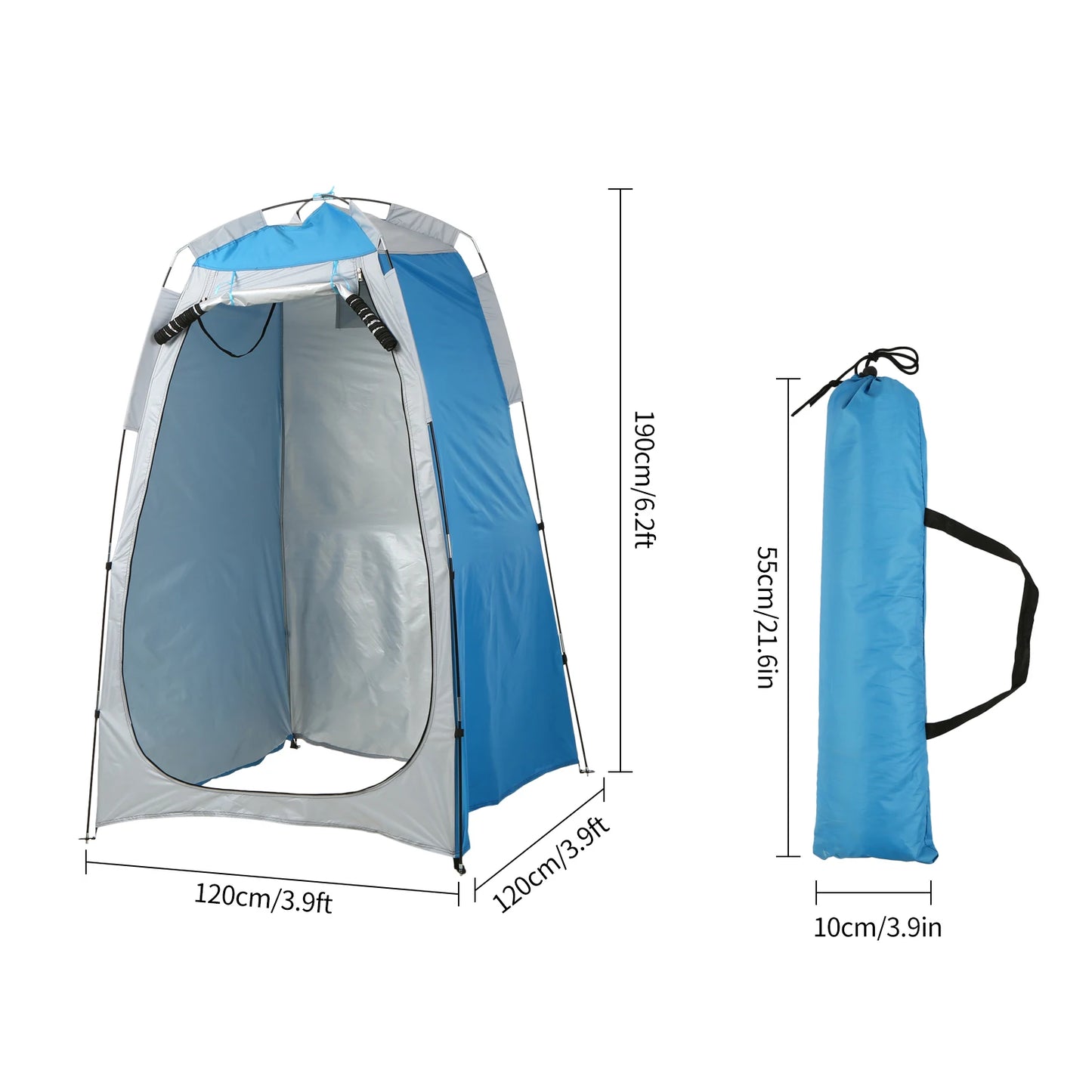 Portable Beach Shower Toilet Changing Tent Sun Rain Shelter Privacy