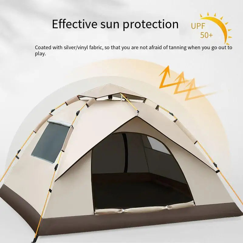 3-4 Person Outdoor Folding Tent Quick Automati Opening Self-driving