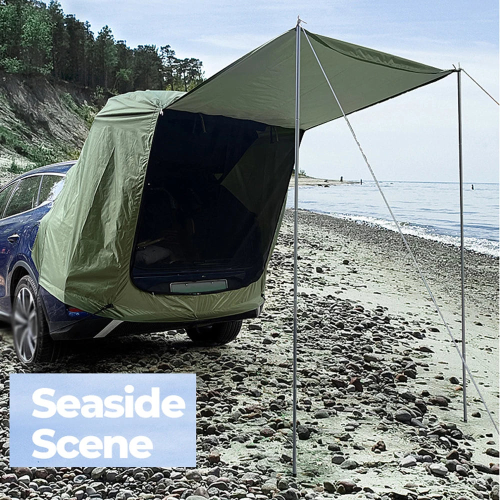 Outdoor Car Rear Tent Camping Picnic Car Rear Tent with Canopy Car